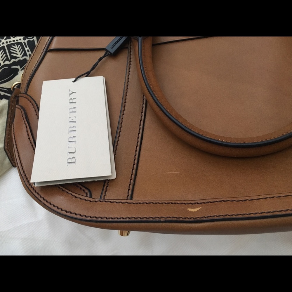 NWT. Burberry Sartorial Leather Orchard Bowling - Picture 5 of 8